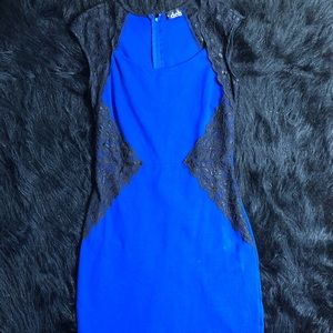 Blues with lace dress